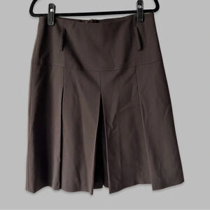 Marc Aurel Wool Blend  Pleated Front Skirt